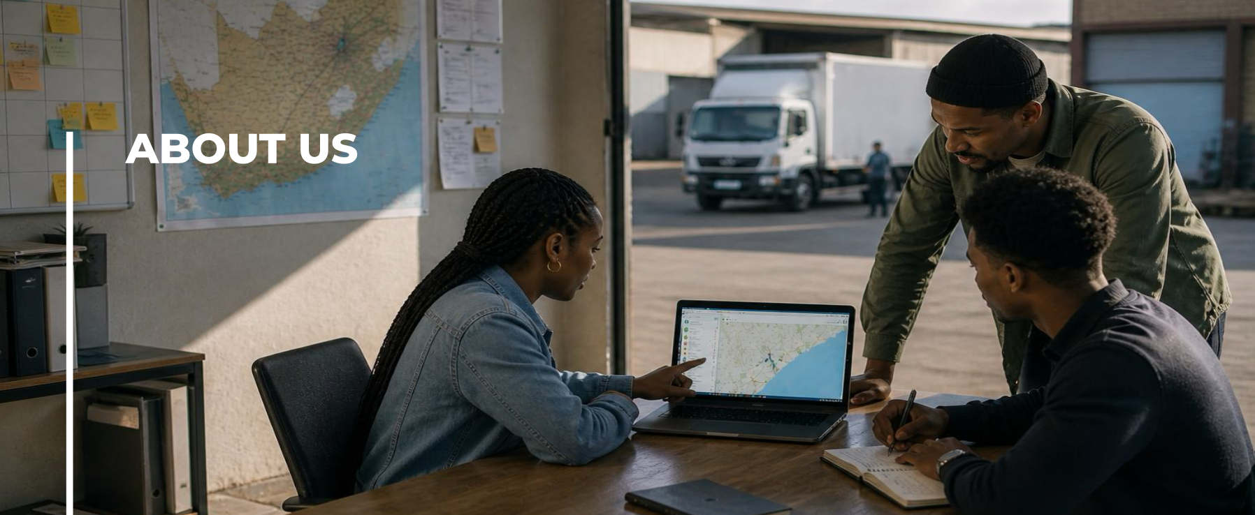 Transport operations team using the Blupath platform to manage planning, drivers, PODs and fleet operations